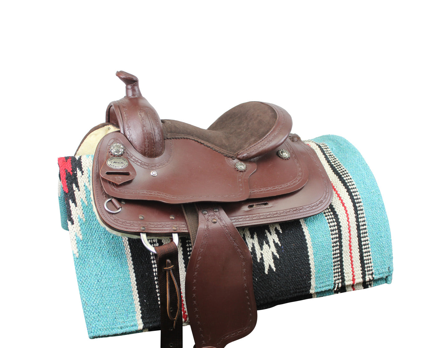 Handwoven Navajo-Inspired Acrylic Western Horse Saddle Blanket – 32" x 64", Southwest Aztec Design, Decorative, Great for Riding, Display, or Home Decor
