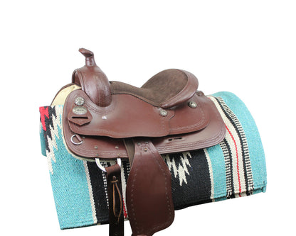 Handwoven Navajo-Inspired Acrylic Western Horse Saddle Blanket – 32" x 64", Southwest Aztec Design, Decorative, Great for Riding, Display, or Home Decor
