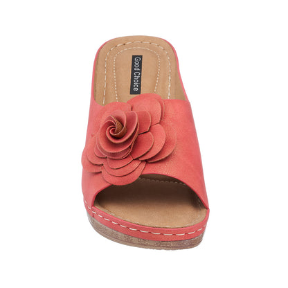 Women's Tokyo Coral Wedge Sandals