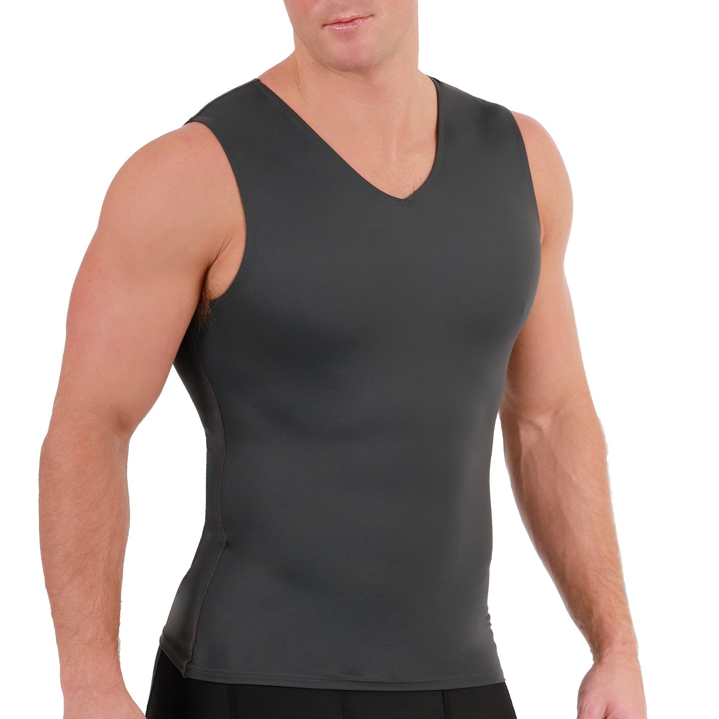 Insta Slim I.S.Pro USA Medium Compression Sleeveless V-Neck Tank 2VAT0N1