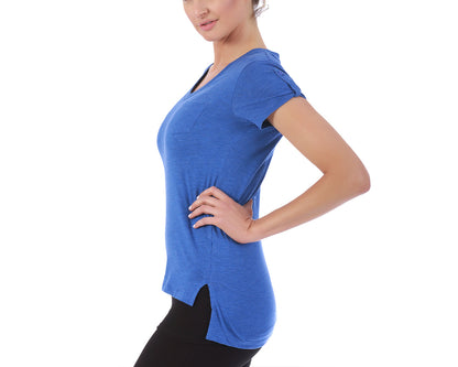 Short Sleeve V-Neck Tee with Pocket 153600