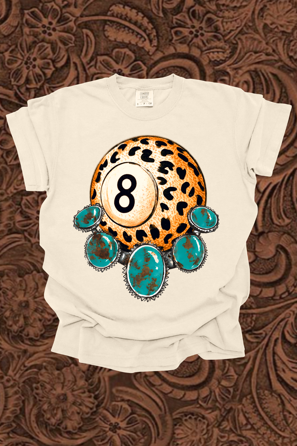 Leopard 8Ball Graphic Tee