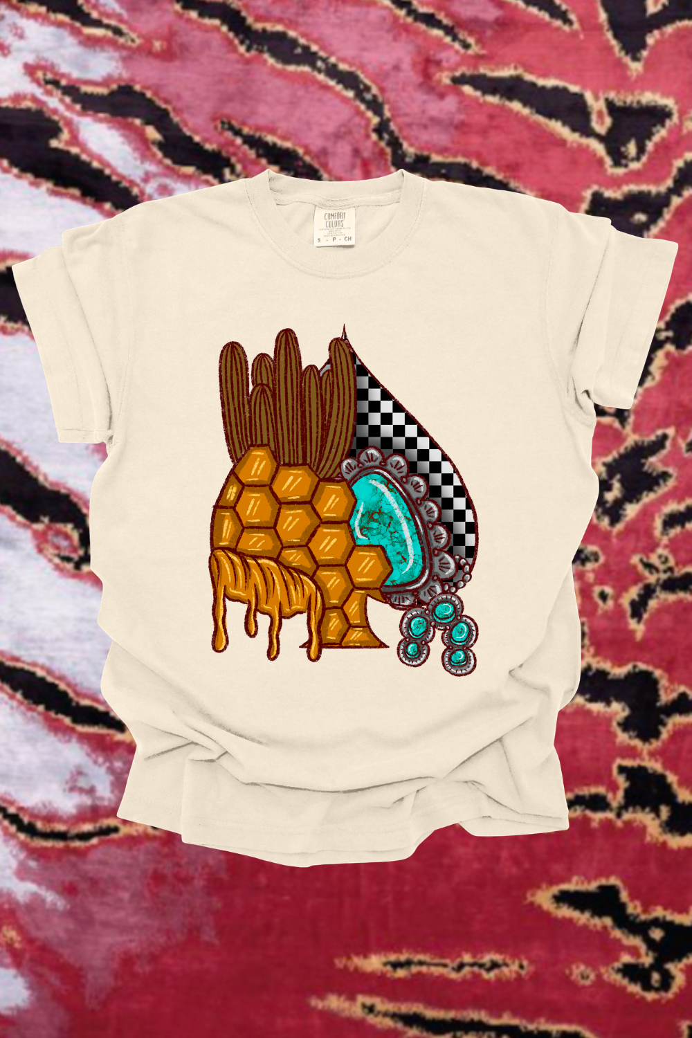 Checkered Honey Spade Graphic Tee