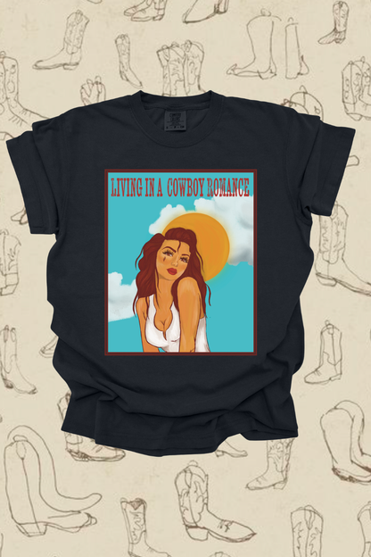 Living In A Cowboy Romance Graphic Tee