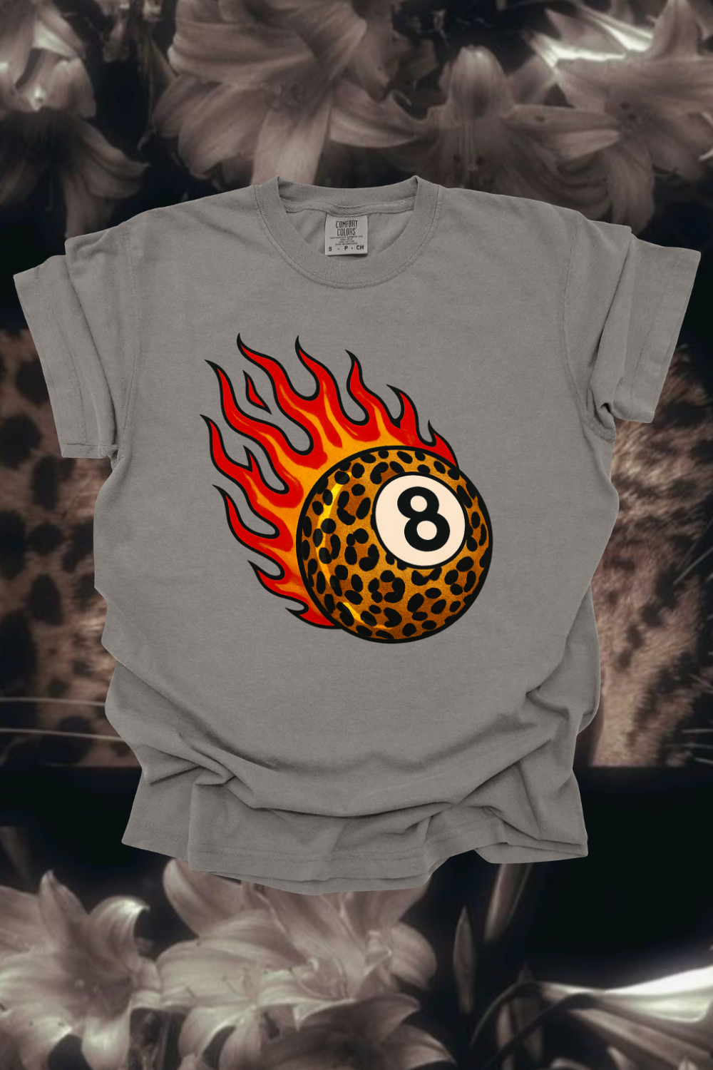 Flaming 8Ball Graphic Tee