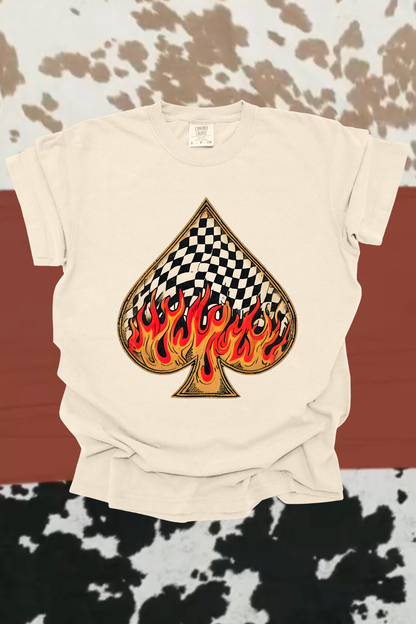 Flaming Spade Graphic Tee
