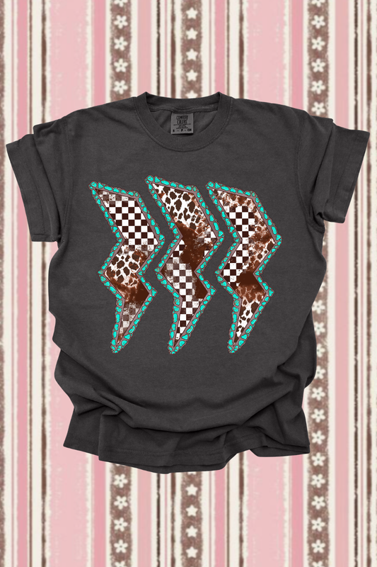 Cowhide Lighting Graphic Tee