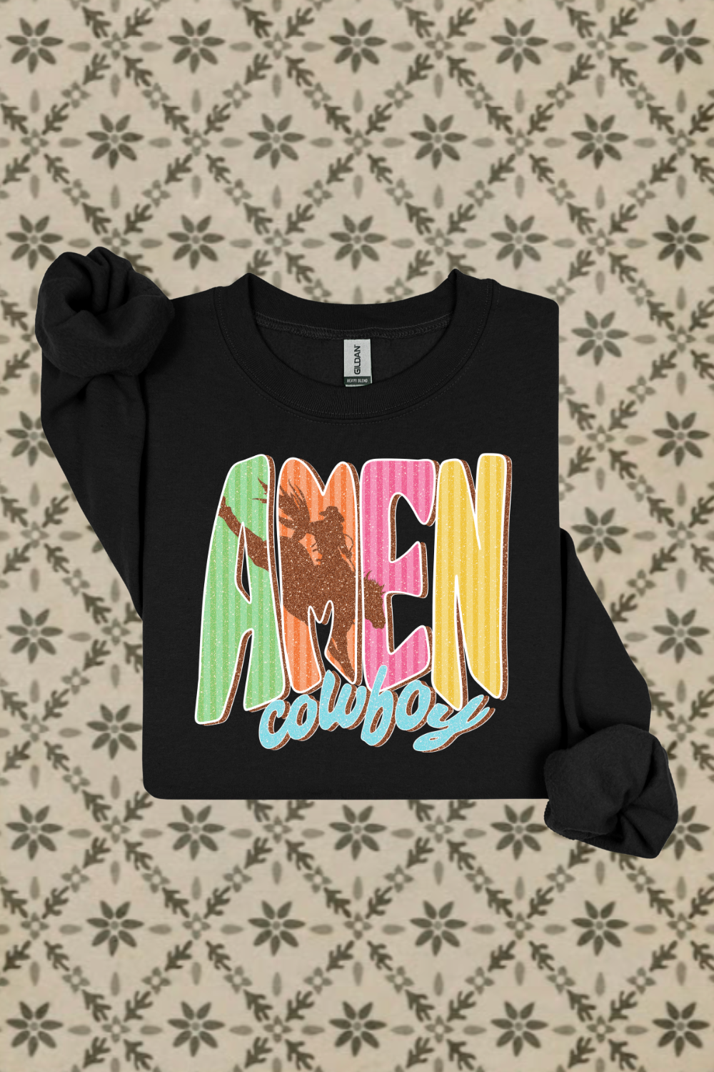 Neon Amen Cowboy Sweatshirt