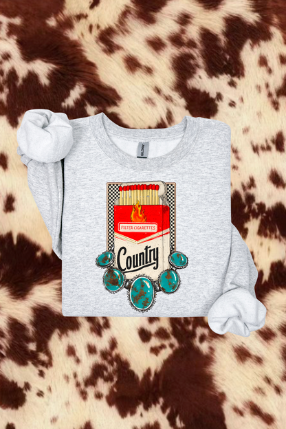 Turquoise Cigs Sweatshirt