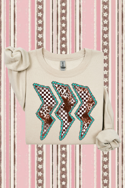 Cowhide Lightning Sweatshirt