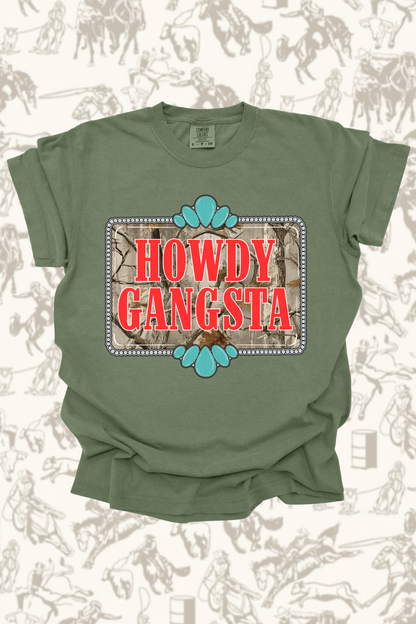 Howdy Gangsta Camo Graphic Tee
