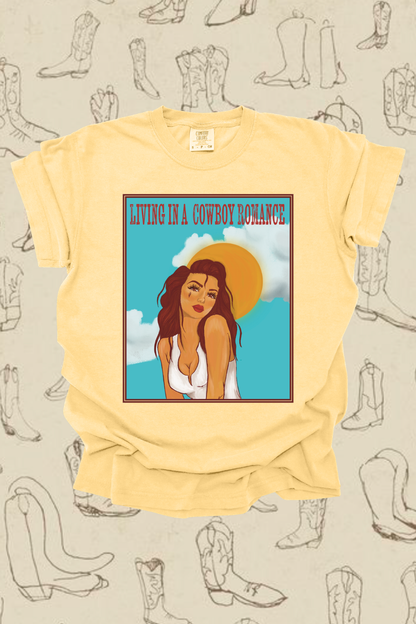 Living In A Cowboy Romance Graphic Tee