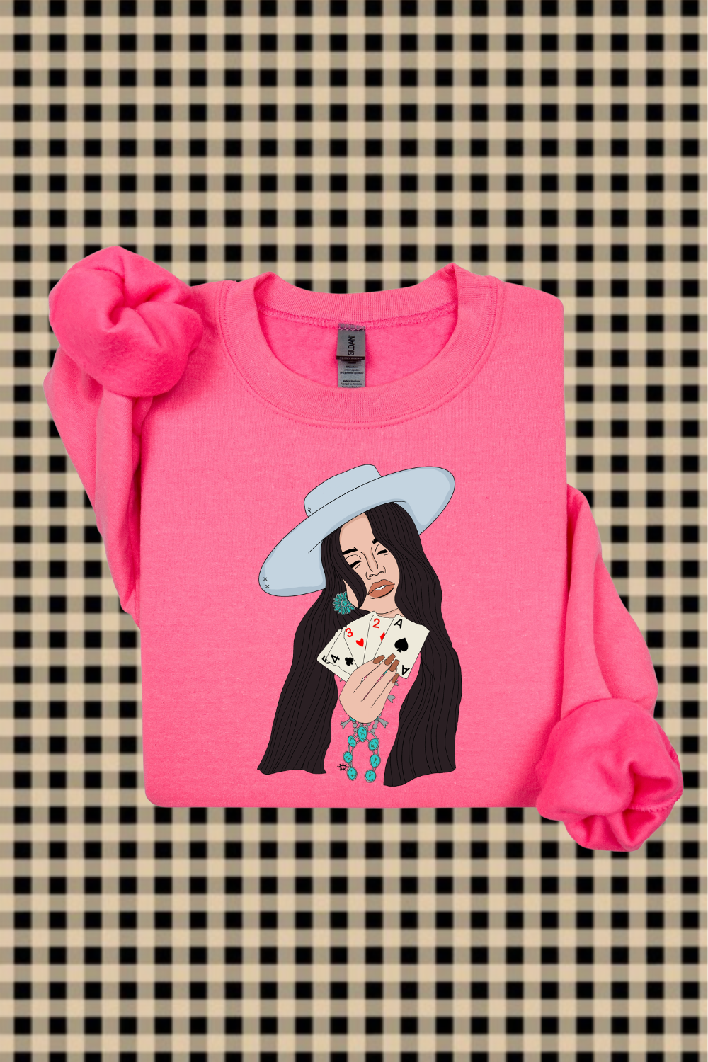 Poker Cowgirl Sweatshirt