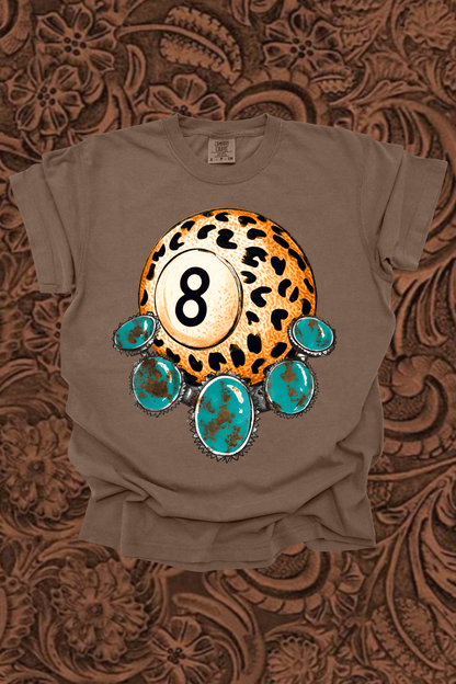 Leopard 8Ball Graphic Tee