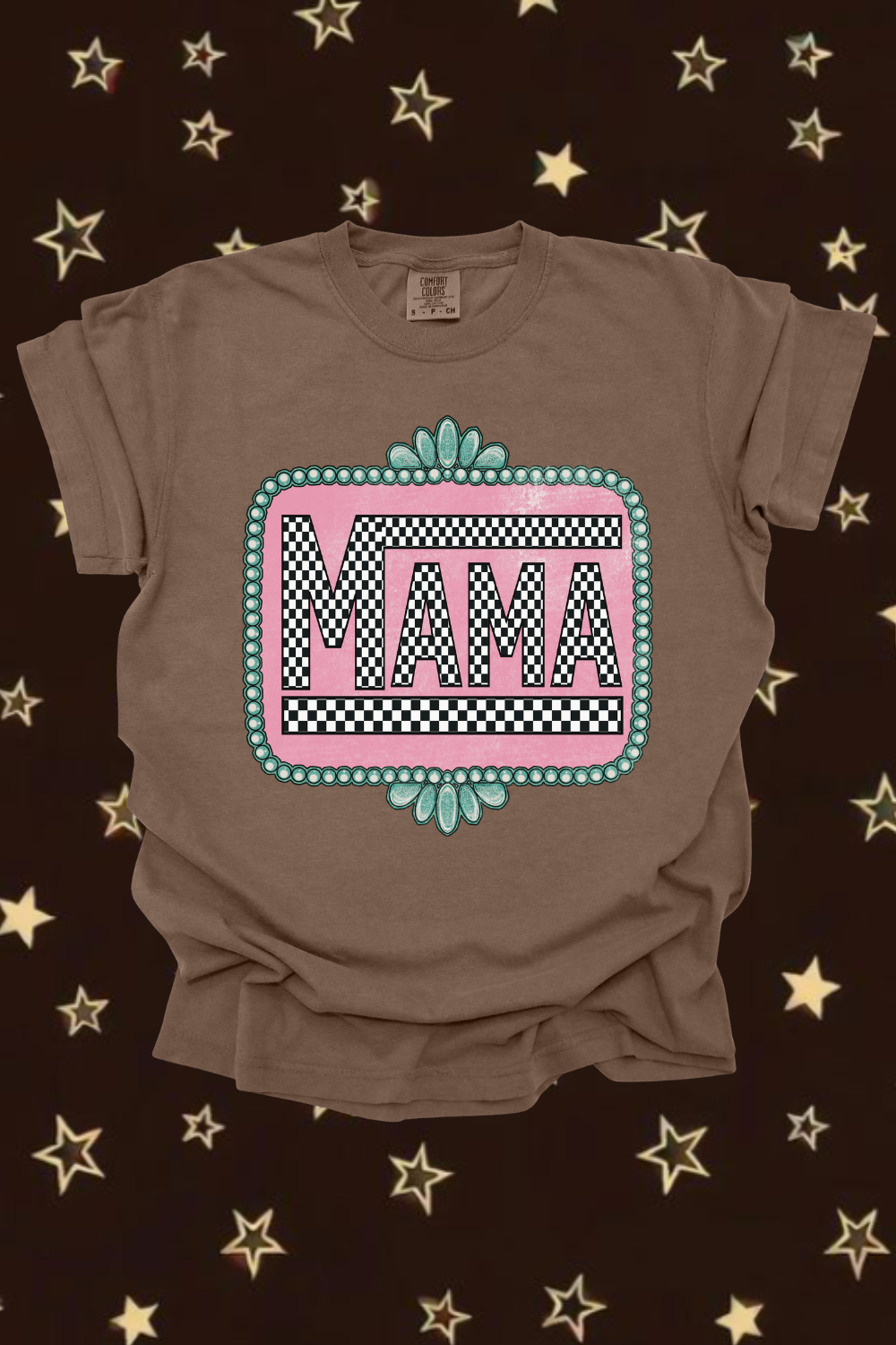 Checkered Mama Graphic Tee