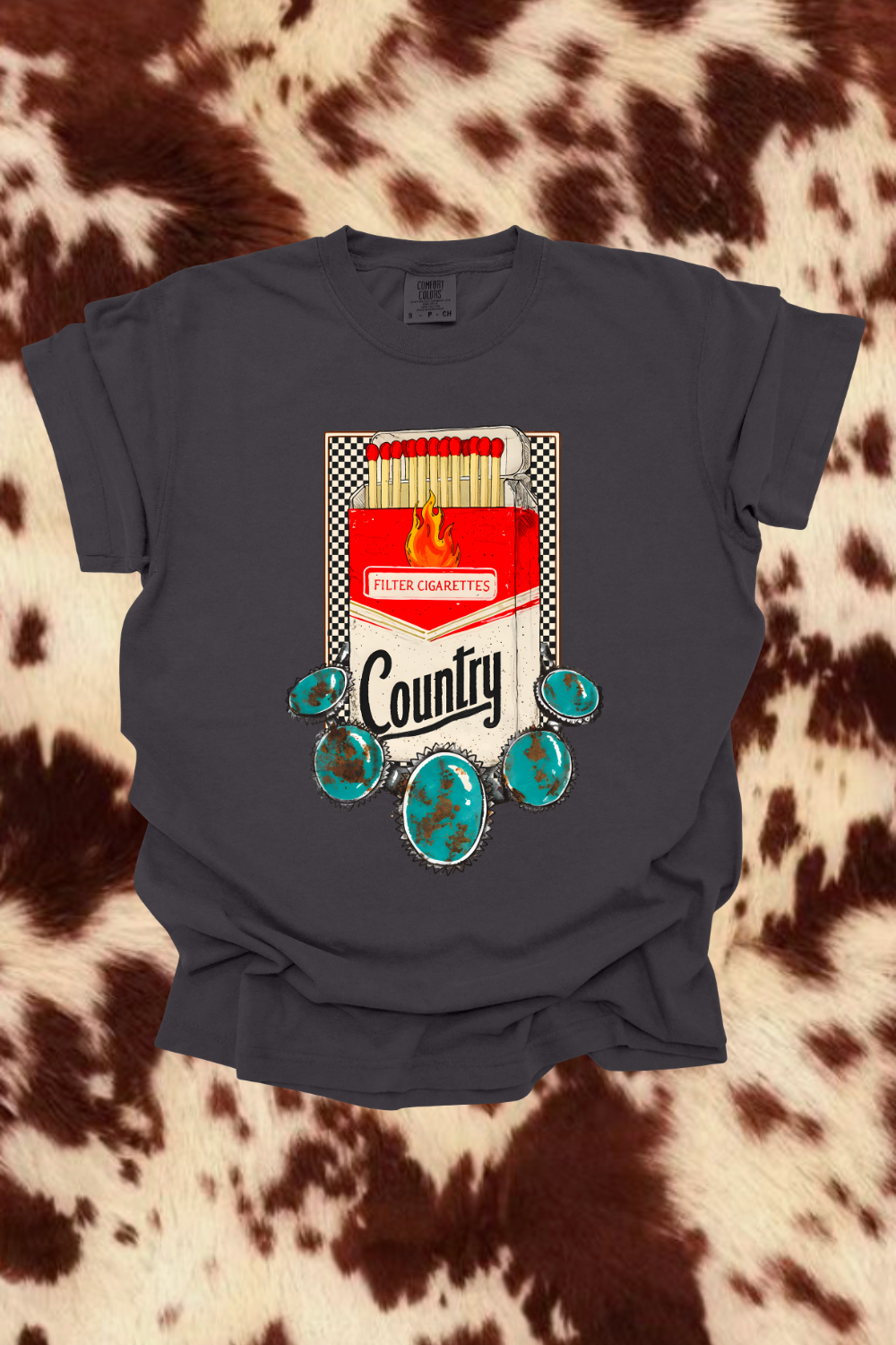 Turquoise Cigs Graphic Tee