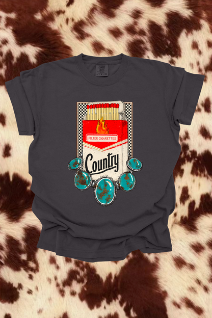 Turquoise Cigs Graphic Tee