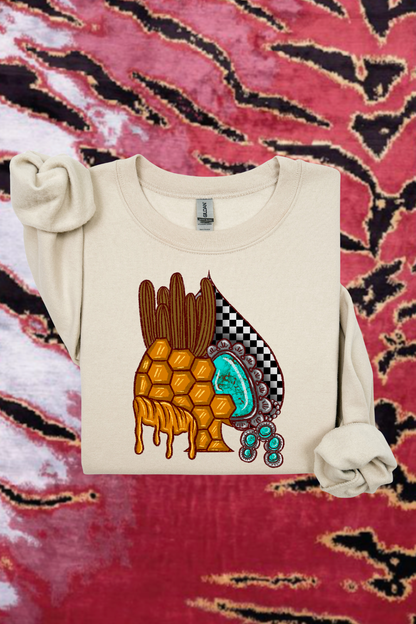 Checkered Honey Spade Sweatshirt