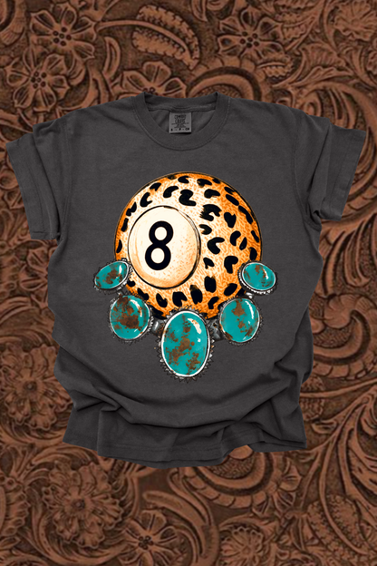 Leopard 8Ball Graphic Tee