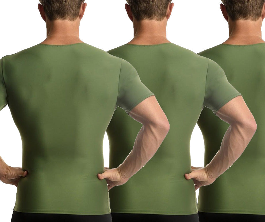 3-Pack Insta Slim Activewear Compression V-Necks VA0003