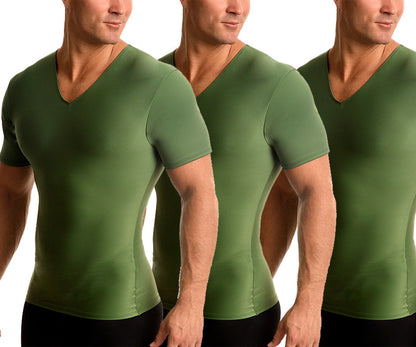 3-Pack Insta Slim Activewear Compression V-Necks VA0003