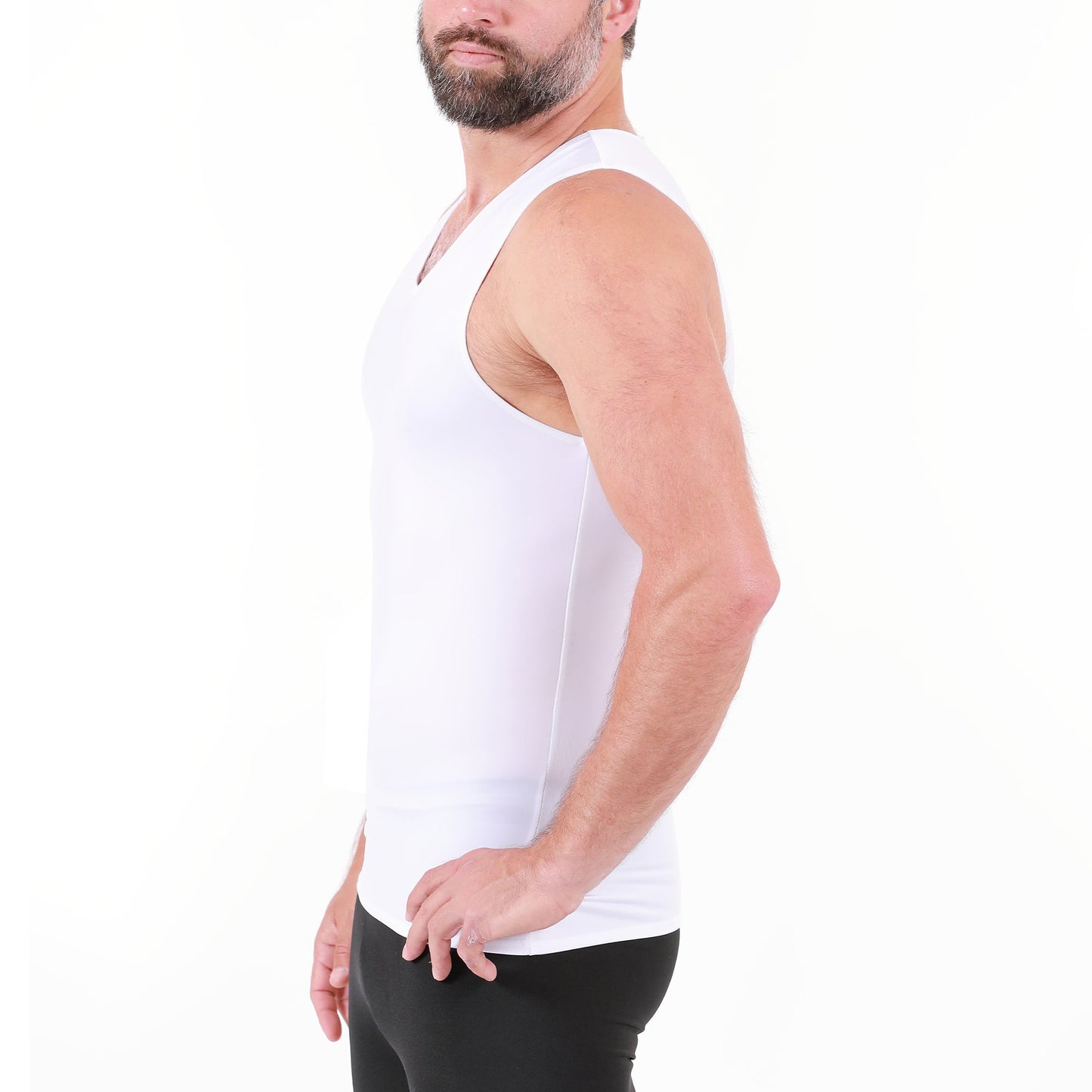 Insta Slim Big & Tall Compression V-Neck Tank VS00N1BT