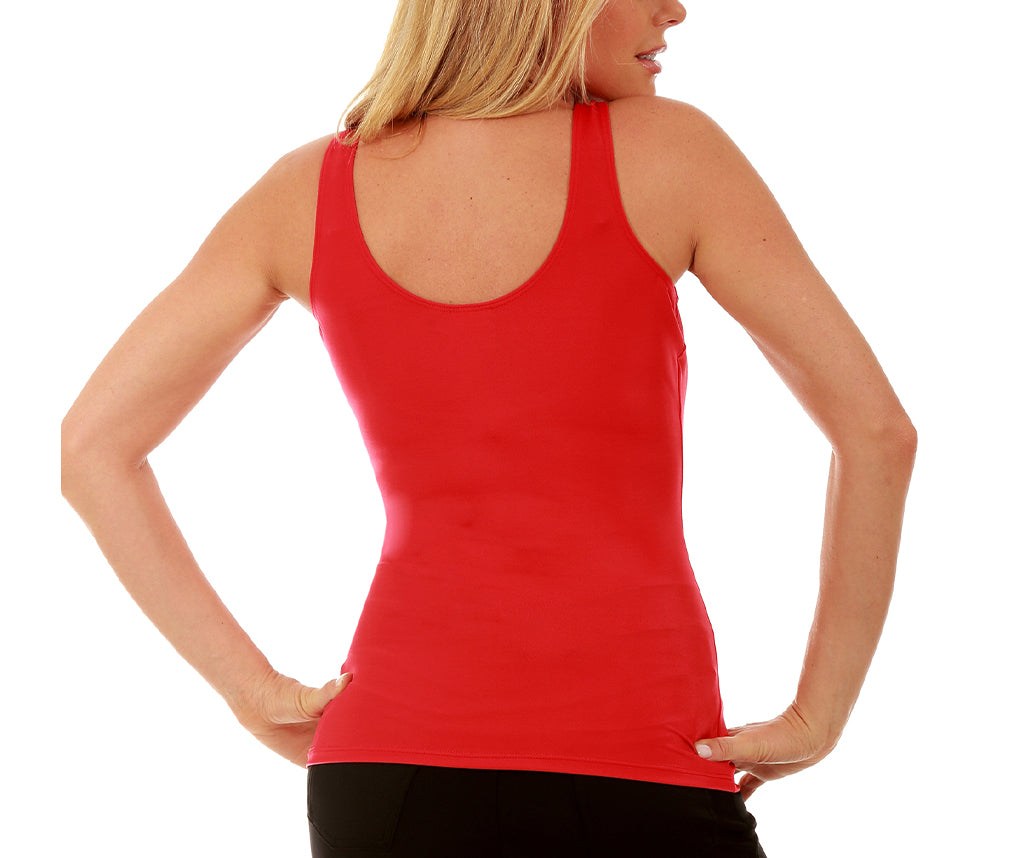 InstantFigure Activewear Compression Scoop Tank Top WA40021