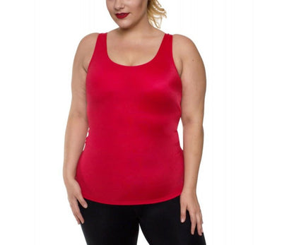 InstantFigure Curvy Plus Size Activewear Scoop Neck Tank Top WA40021C