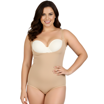 InstantFigure Plus Size Undersbust Brief with adj Bra Straps WBBS009C