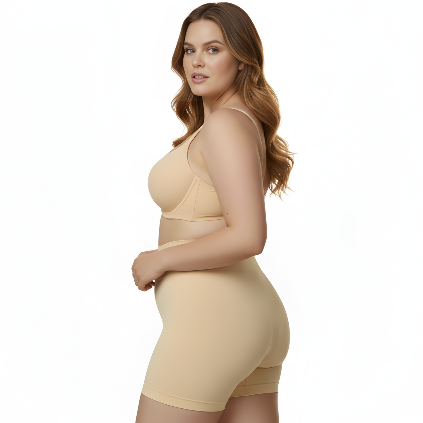 InstantFigure Plus Size Hi-Waist Boy Shorts WBSH010C