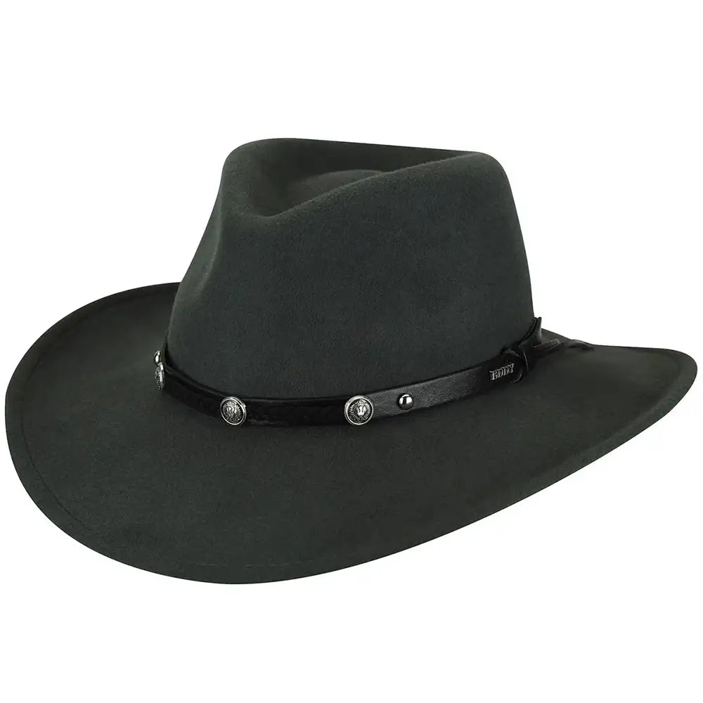 Bailey Wild Flush - Eddy Bros Wool Soft Felt Outback Hat