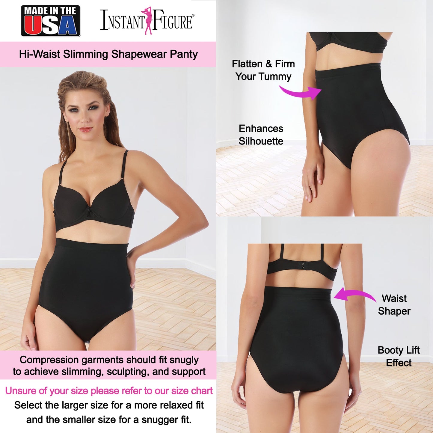 InstantFigure Shapewear Hi-waist Slimming Panty WPY019