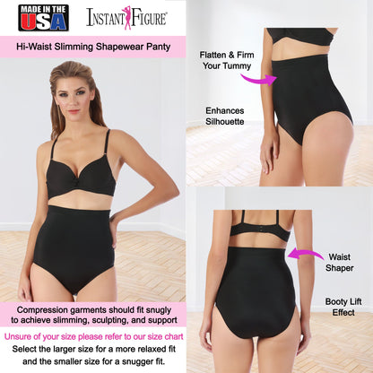 InstantFigure Shapewear Hi-waist Slimming Panty WPY019
