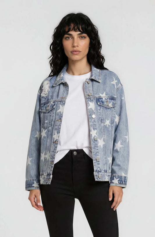 Washed Star Denim Jacket
