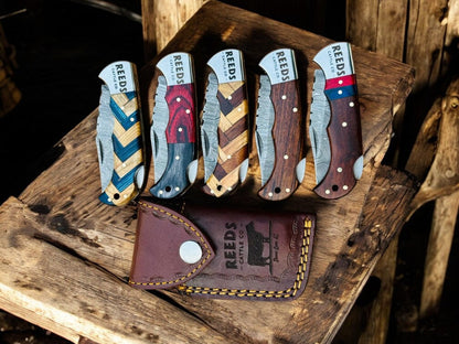 Holiday Gift Pack: Set of 5 Folding Pocket Knives – Black Friday & Christmas Sale