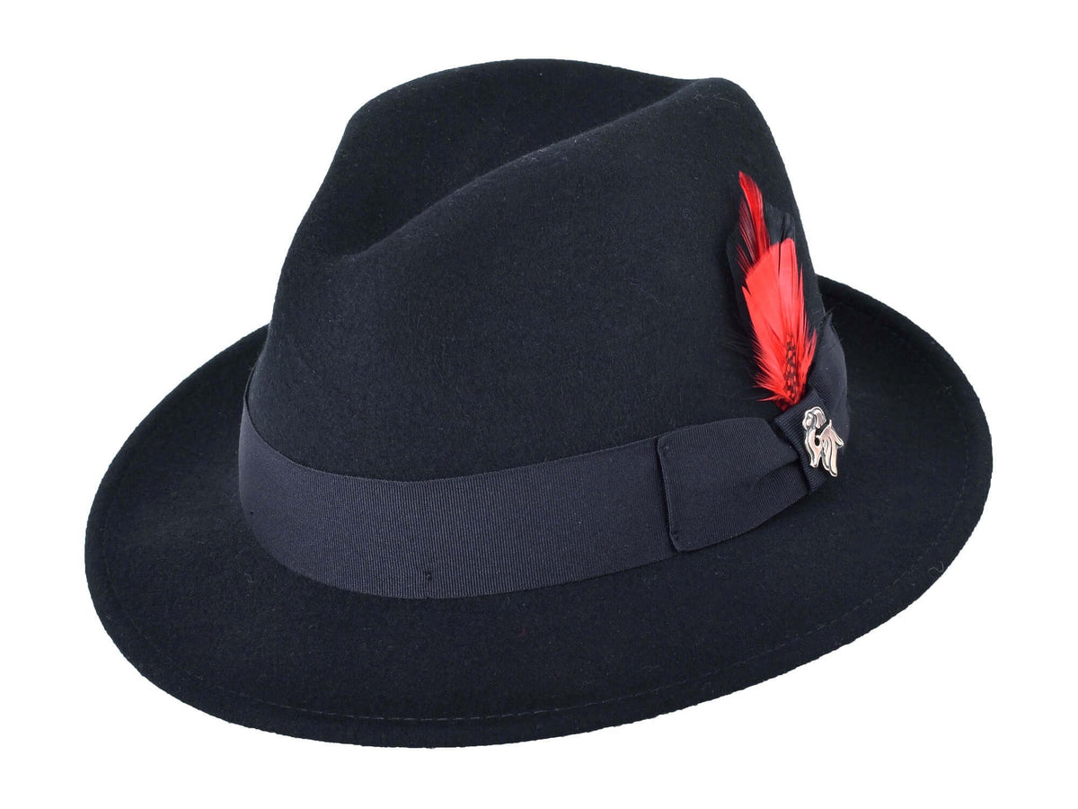 Wool Felt Fedora Deluxe Hat — Men's Classic Style