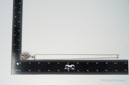 Four Sided Angel Bell Sterling Silver Necklace