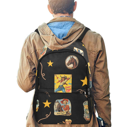 Vintage Cowgirl Collage Backpack