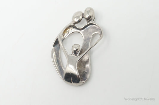 Vintage Native American Carolyn Pollack Relios Family Sterling Silver Pendant
