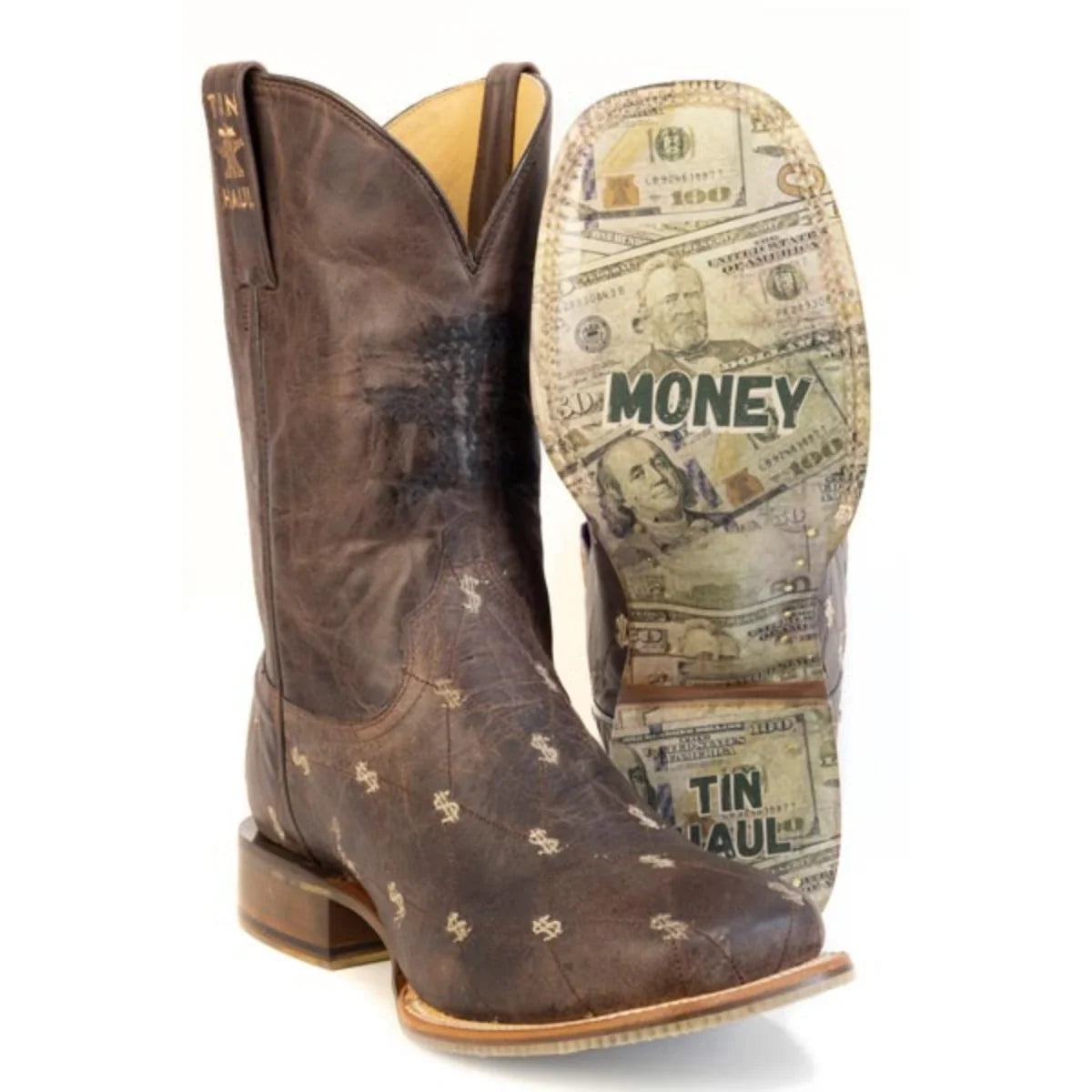 Tin Haul Banking Bucks - Men's Leather Cowboy Boot