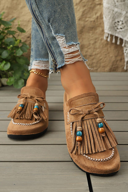 Ocean Square toe Casual Slippers