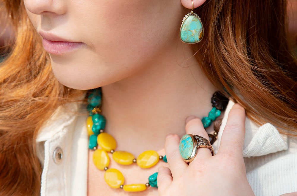 Agave Genuine Turquoise Ring