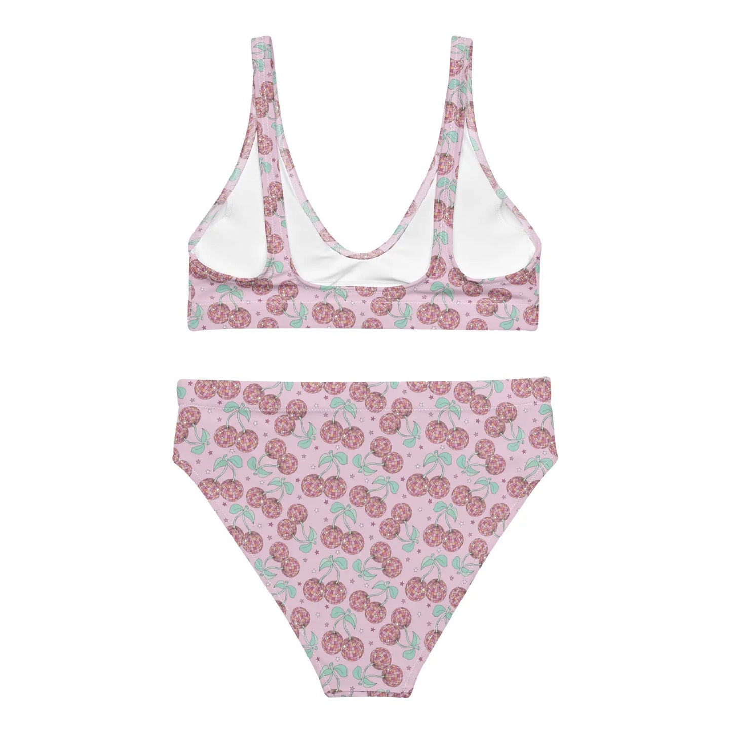 Cherry Groove High Waist Bikini