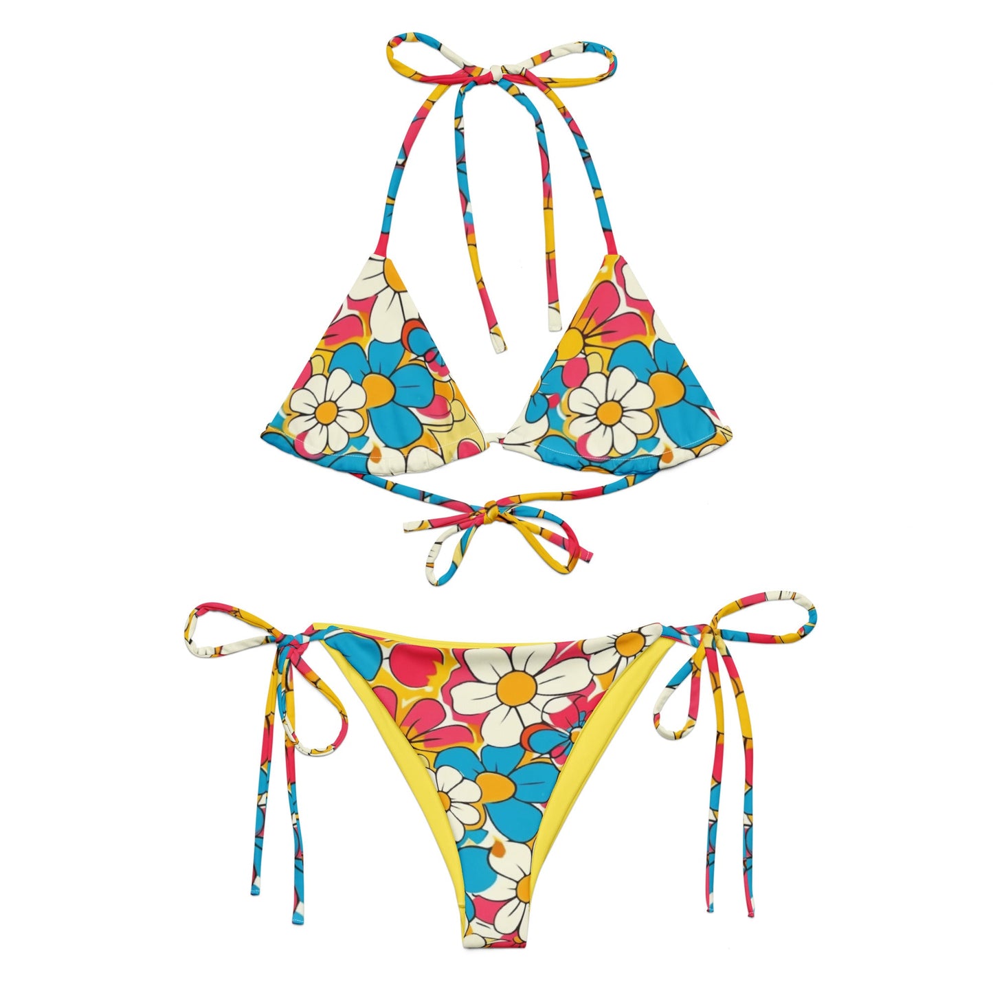 Baha Ranch Yeehaw Flower Child Retro String Bikini