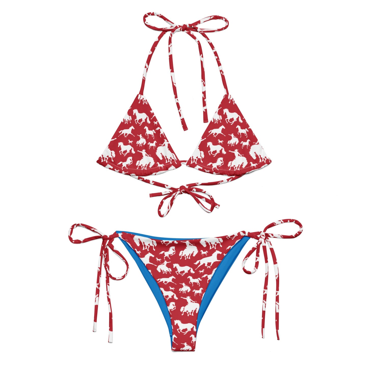 Baha Ranch Yeehaw Red Rodeo Cowboy String Bikini