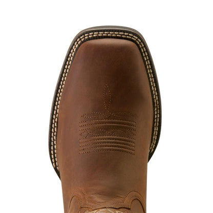 Ariat Mens Western Big Rig Wide Square Toe Cowboy Boot – Comfortable Durable Leather Work Boot