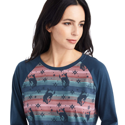 Ariat Women's Pajama Set, Bucking Serape