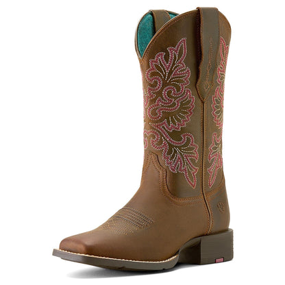 Ariat Women's Round Up Wide Square Toe StretchFit Boots
