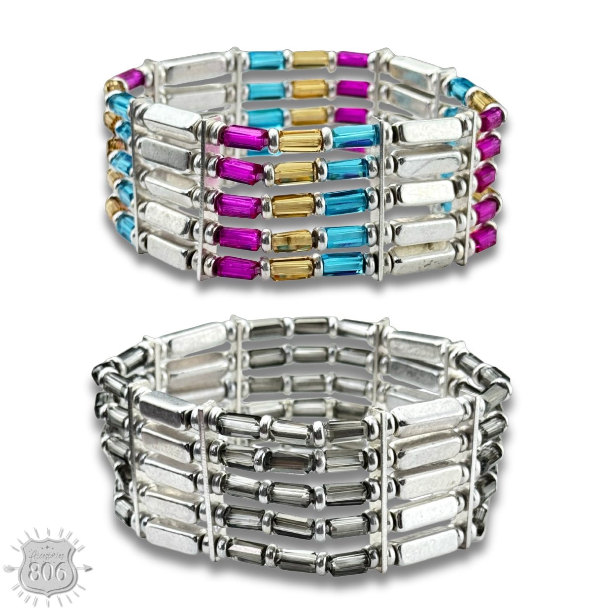 Stretch tube bead bracelet