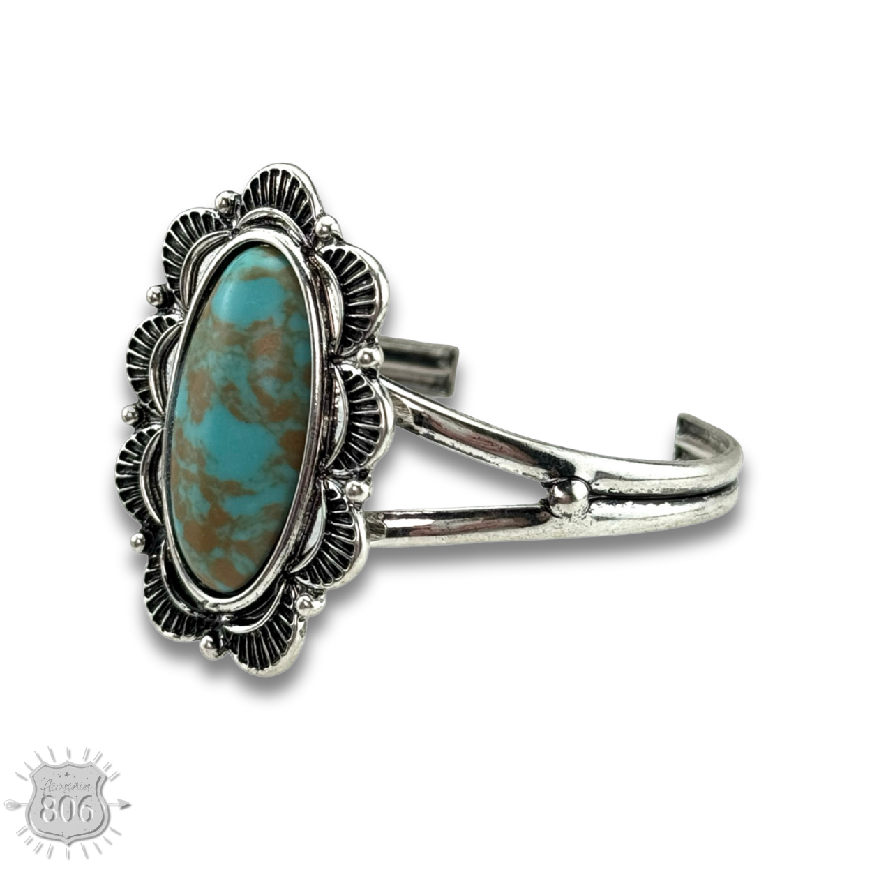 Western style oval stone bracelet